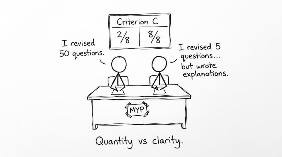 Quantity vs clarity in Criterion C