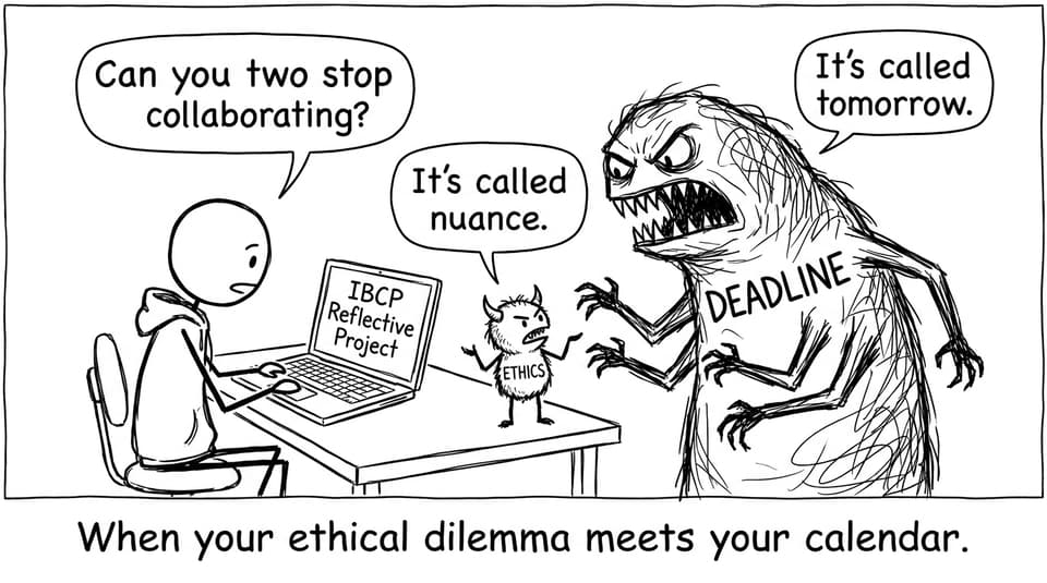 When your ethical dilemma meets your calendar.