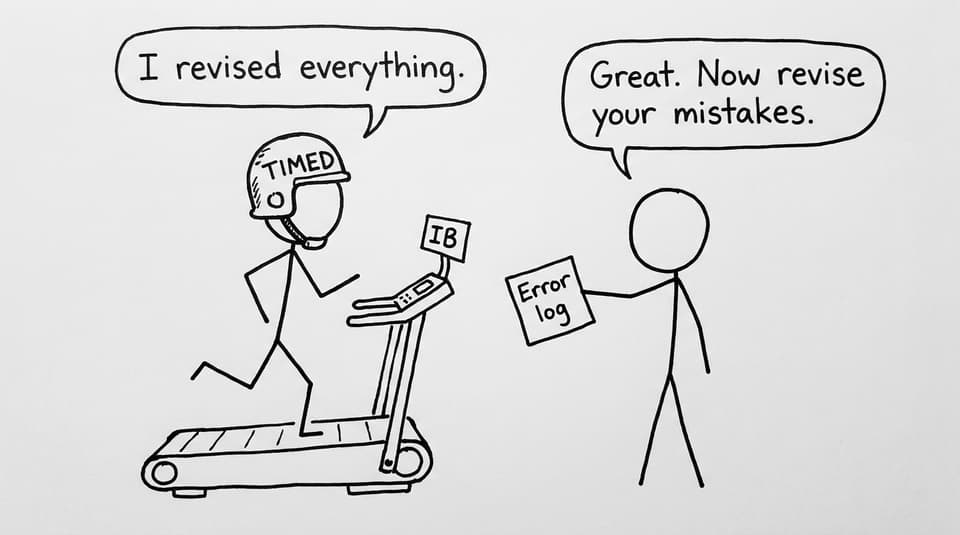 Exam mode treadmill and error log