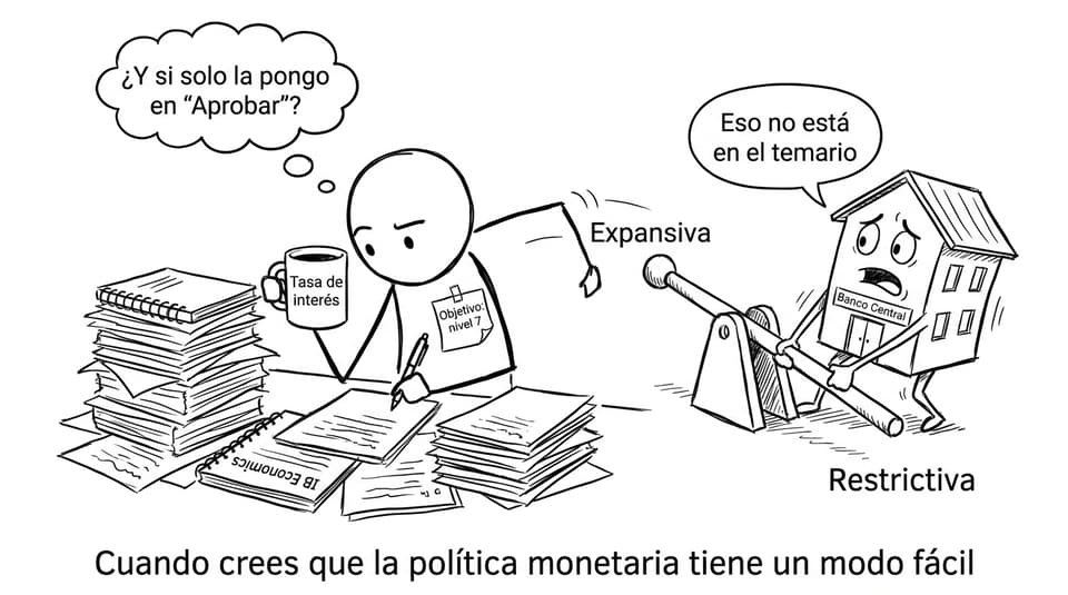 Cuando crees que la política monetaria tiene un modo fácil