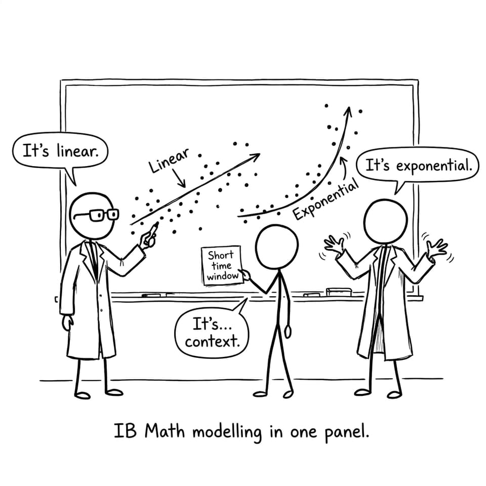 IB Math regression debate comic