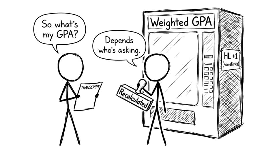 Weighted GPA vending machine comic