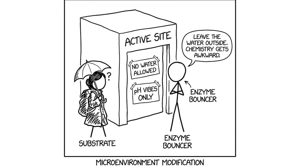Comic: active site bouncer enforcing “no water allowed”
