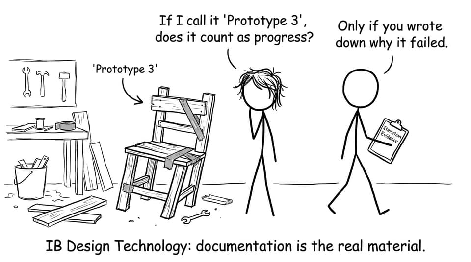 IB Design Technology documentation comic