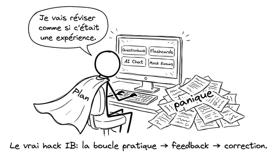 Réviser avec un plan plutôt qu’avec la panique