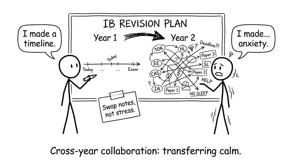 Year 1 meets Year 2 planning comic