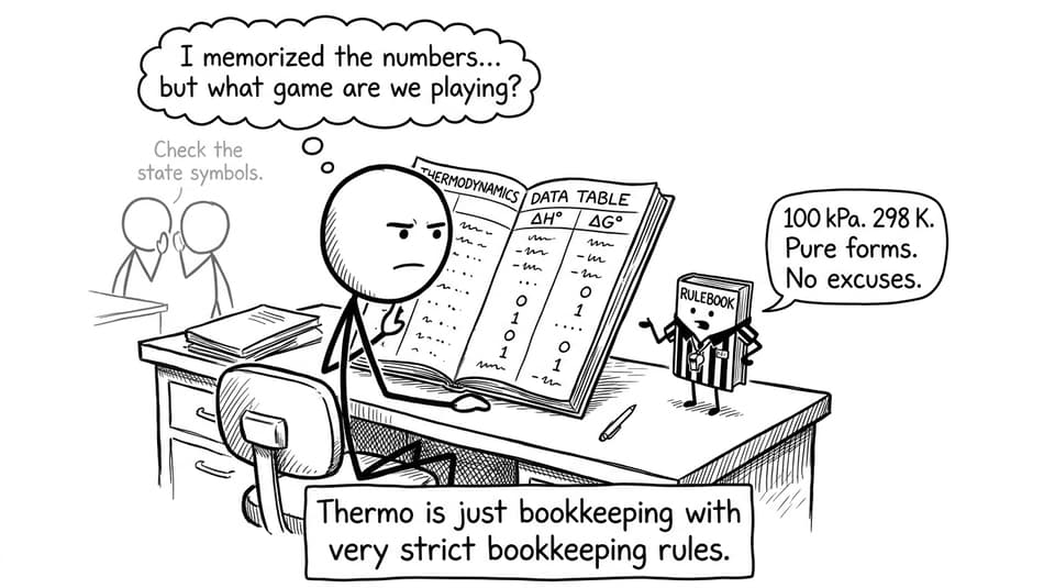 A funny IB Chemistry standard state comic
