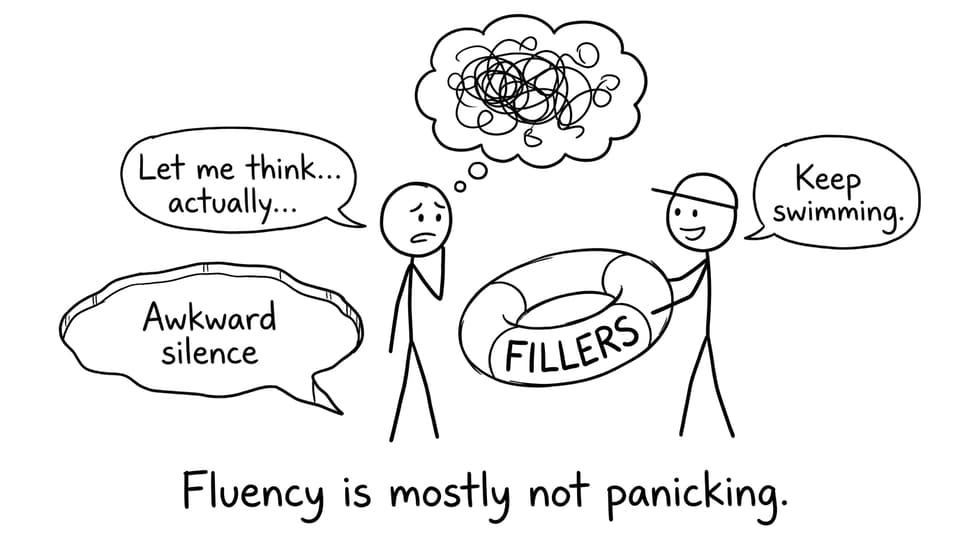 Fillers as a life ring comic