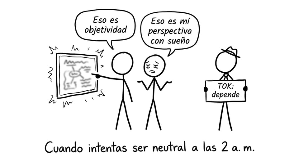 Comic sobre objetividad y sueño