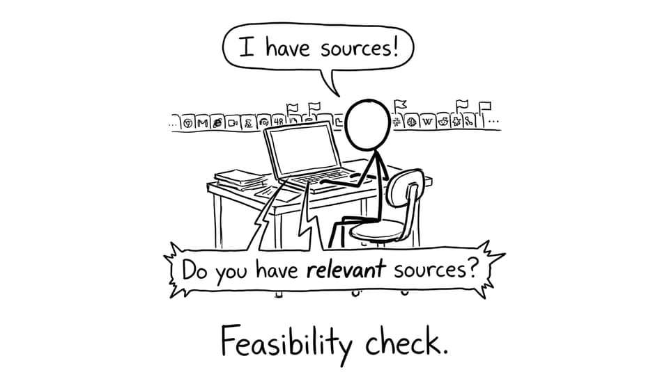 Student with 48 browser tabs being asked if sources are relevant