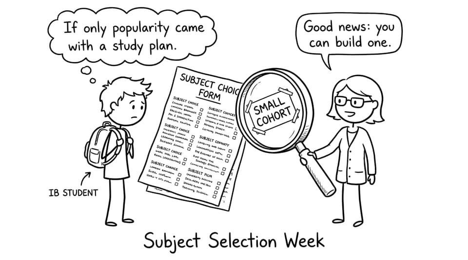 Subject Selection Week comic