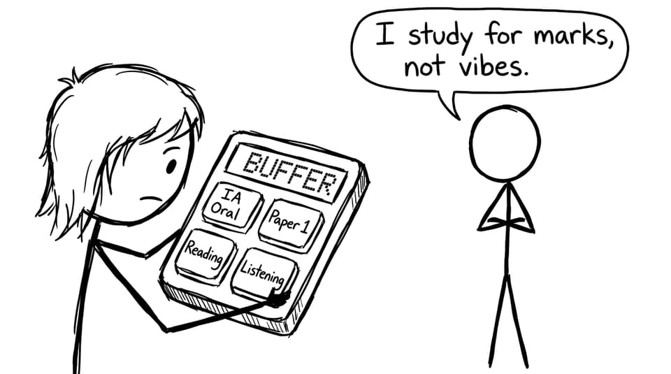 Marks not vibes buffer calculator joke
