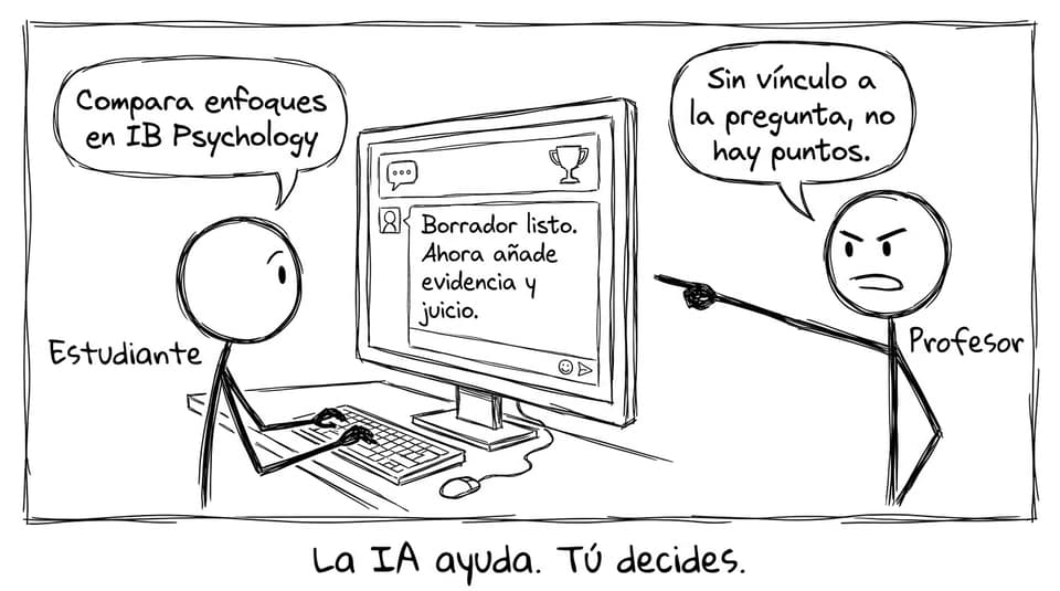 La IA ayuda, tú decides