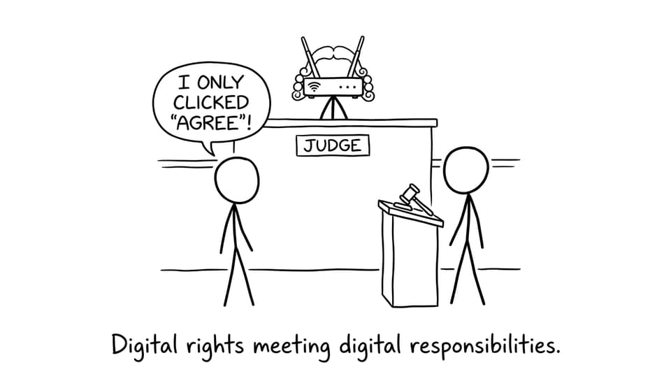 Router judge courtroom joke