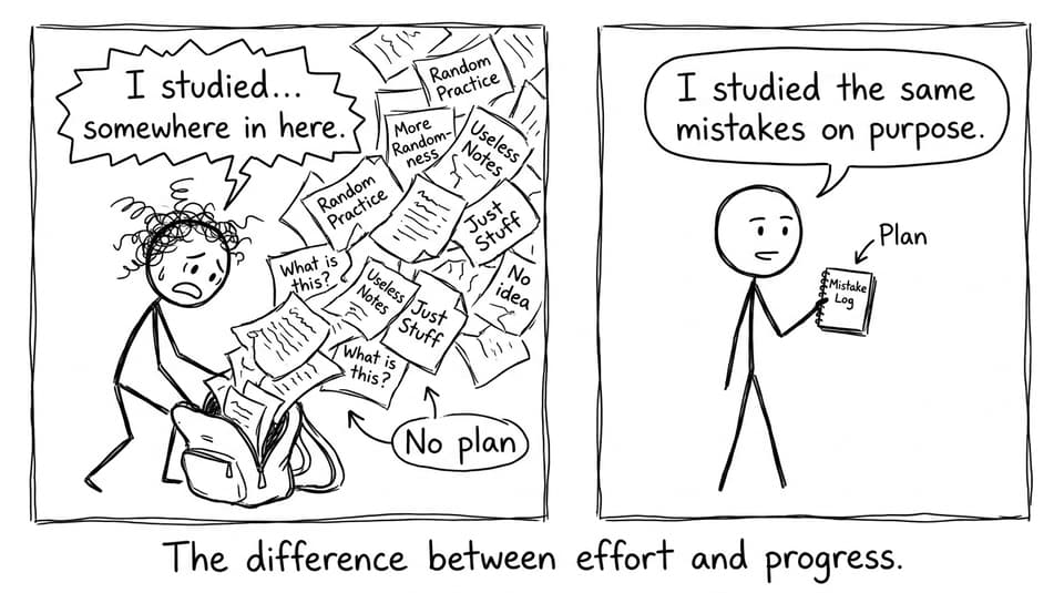 Random practice vs mistake log
