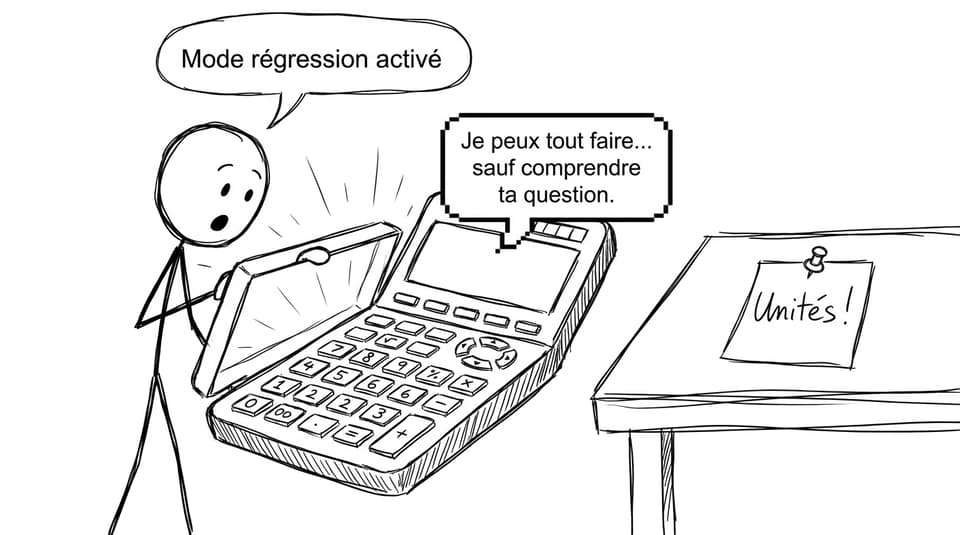 La calculatrice sait tout sauf ce que tu demandes