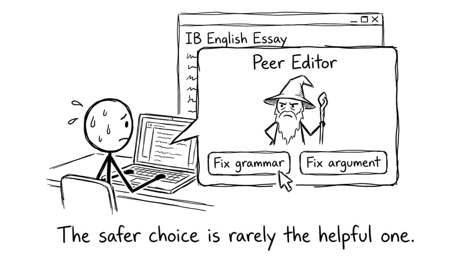 The safer choice is rarely the helpful one.