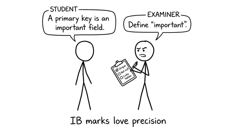 IB marks love precision