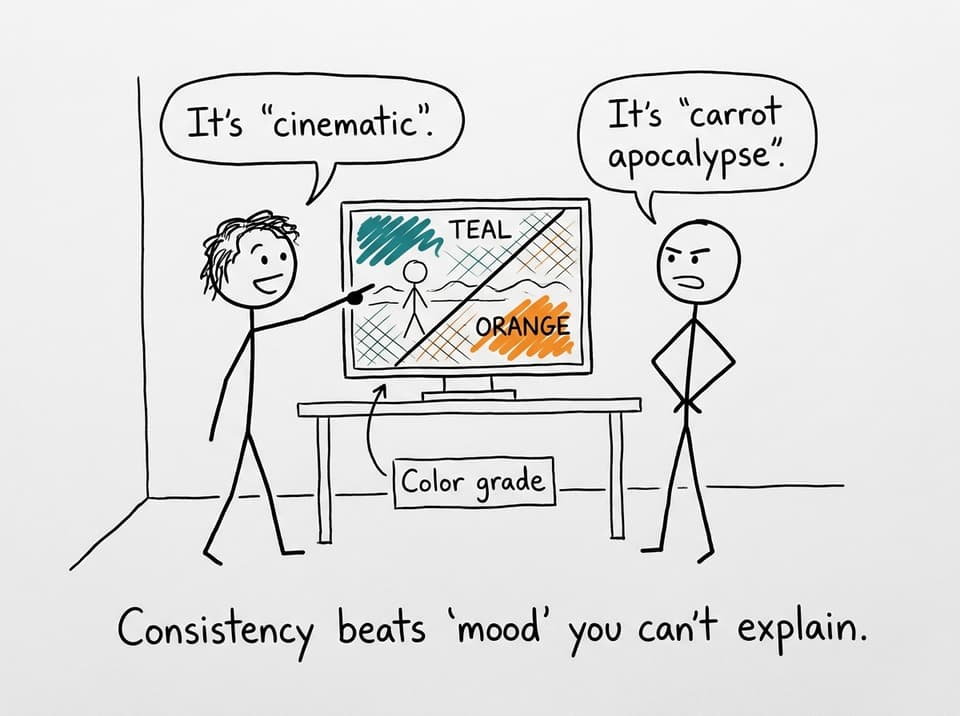 Color grading carrot apocalypse comic