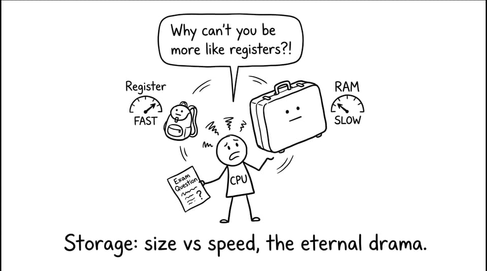 Registers vs RAM speed drama