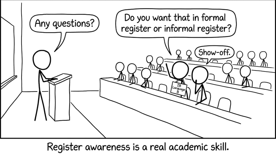 Formal vs informal register joke