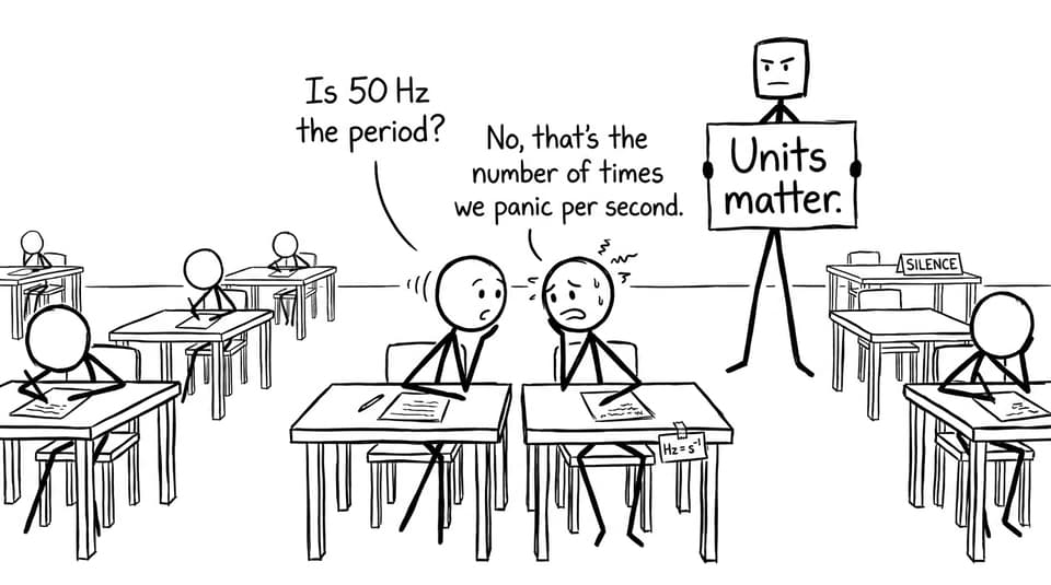 Units matter exam hall comic