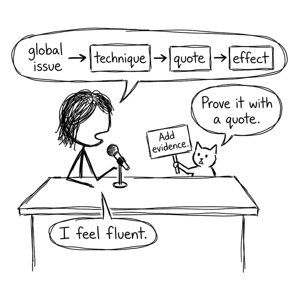 IB Spanish A oral practice comic
