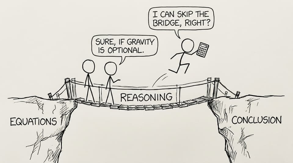 A bridge labeled Reasoning