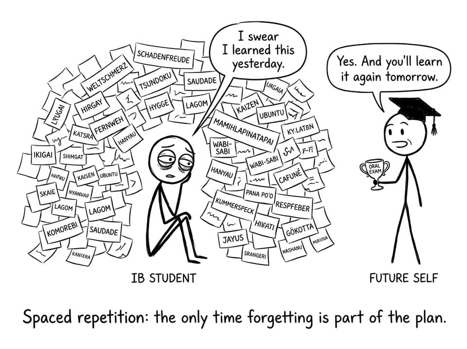 Spaced repetition comic