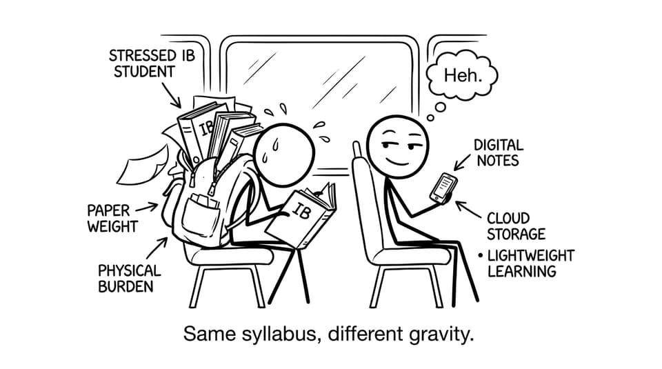 IB student vs binder gravity