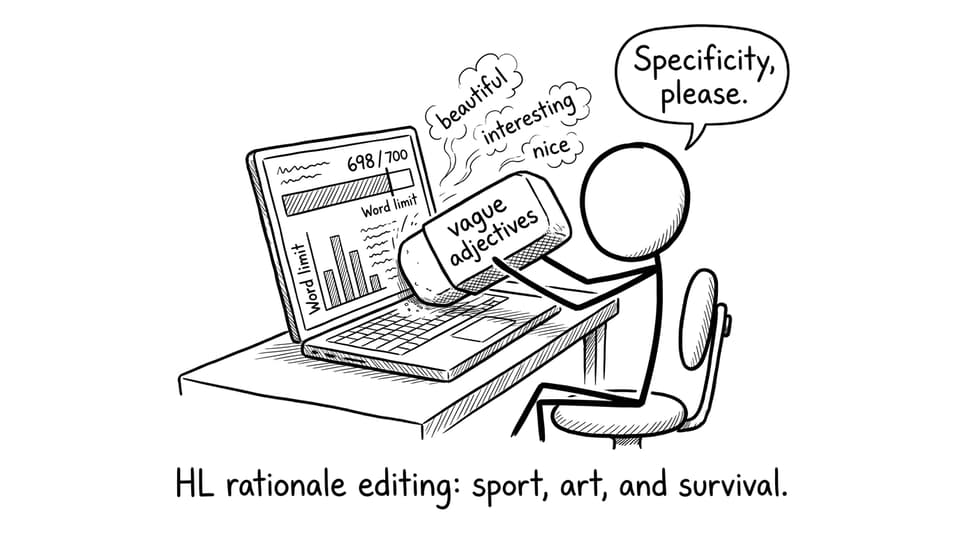 Word limit editing comic