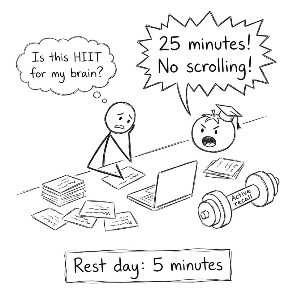 Pomodoro timer as a personal trainer