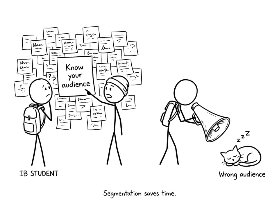 Comic about segmentation saving time