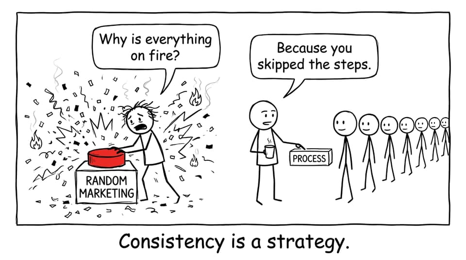 Random marketing vs process marketing
