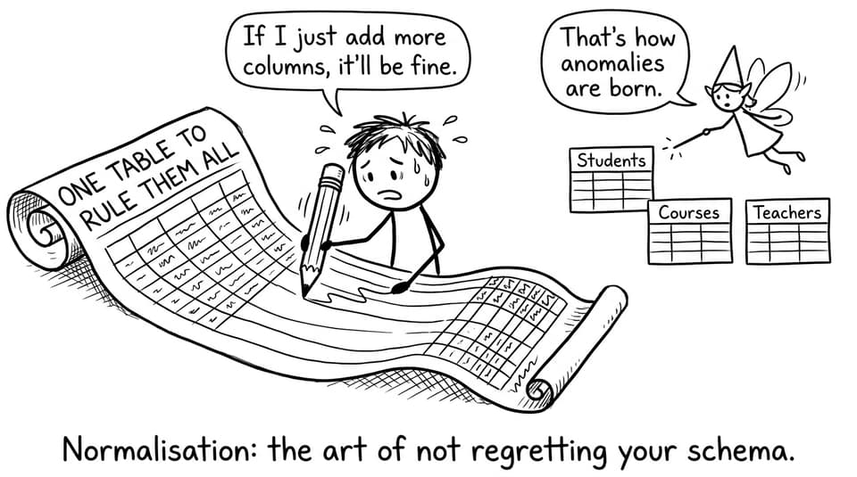 Student versus the one-table schema