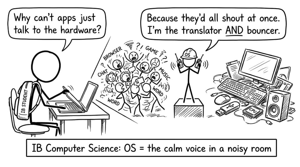 An operating system as translator and bouncer