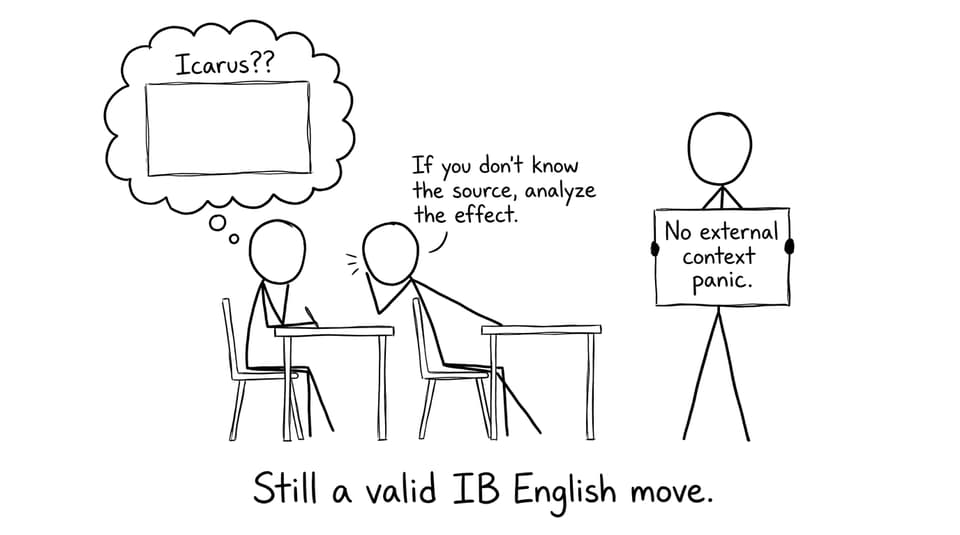 Exam hall: analyze the effect even if you don't know the source