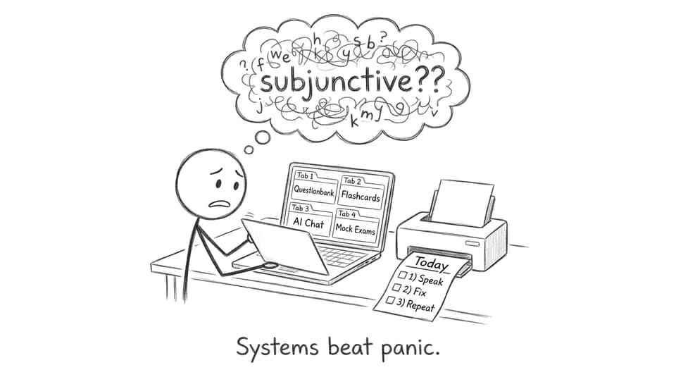 Revision system beats panic comic