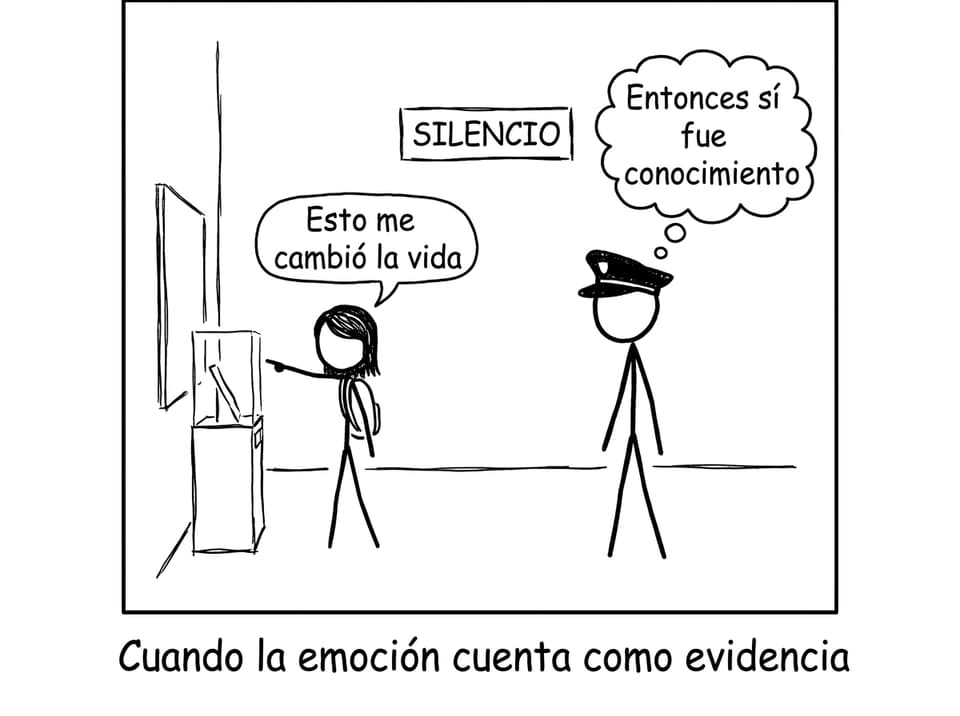 Cuando la emoción cuenta como evidencia