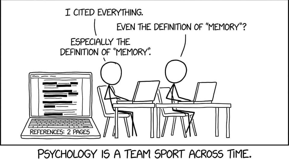 Psychology is a team sport across time.