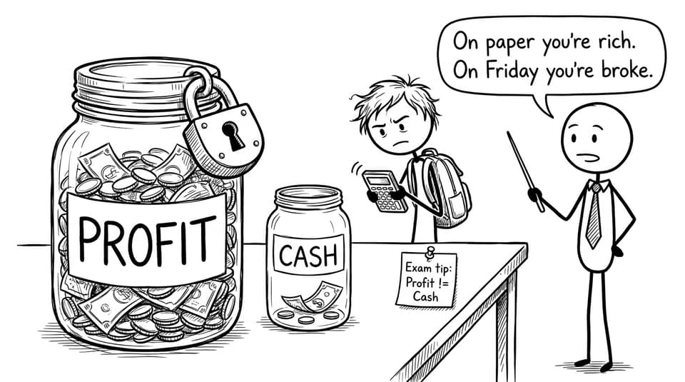 Profit vs cash comic