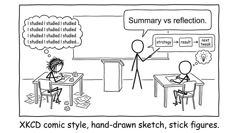 Summary vs reflection classroom joke