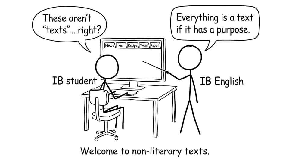 A student discovers everything is a text