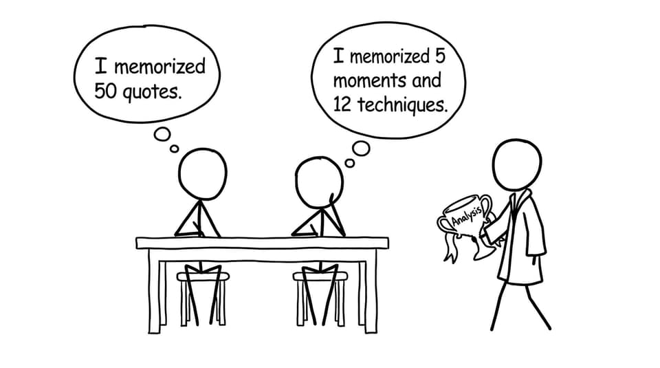 Memorize quotes vs techniques joke