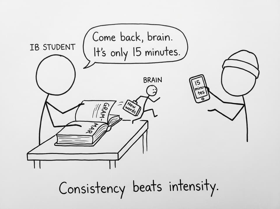 Consistency beats intensity comic
