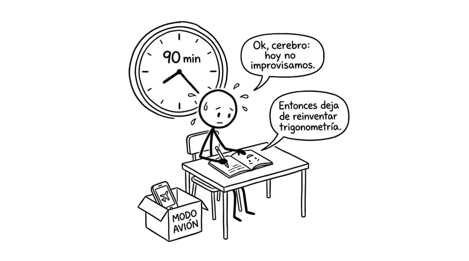 Comic: modo examen y modo avión