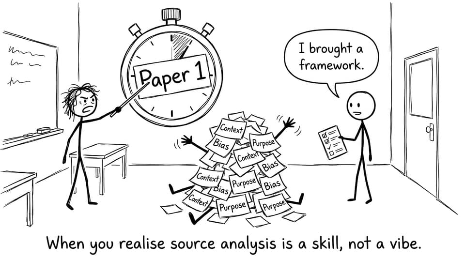 When you realise source analysis is a skill, not a vibe.