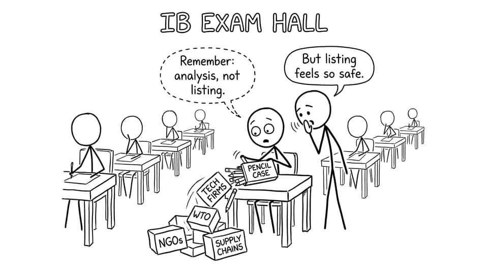 Exam hall case studies spilling comic