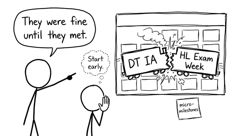 Calendar collision comic