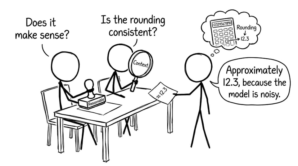 Examiners stamping reasonable rounding